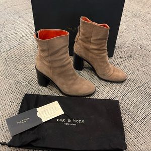 Rag & bone heeled suede boots